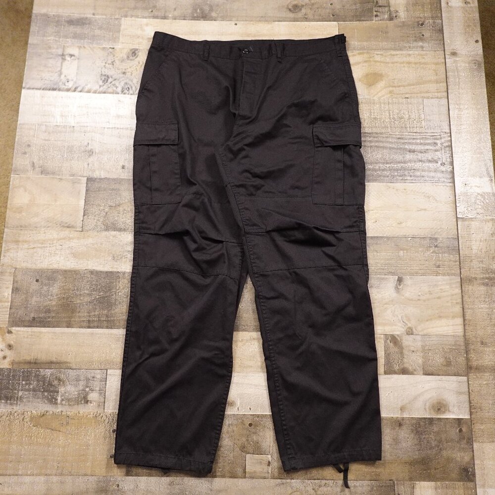 Rothco BDU Tactical Cargo Pants - Black - Men's‎ Size XL Regular